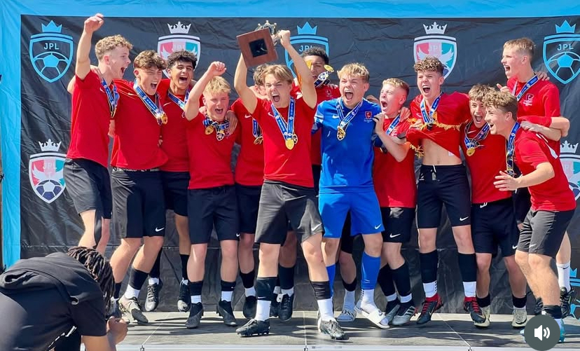 BRS youth team celebrating a Junior Premier League title
